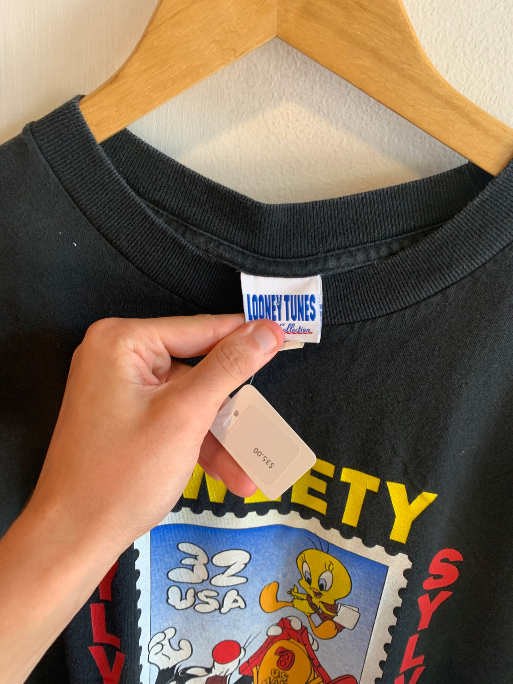 Vintage Tweety and Sylvester Stamp Tee