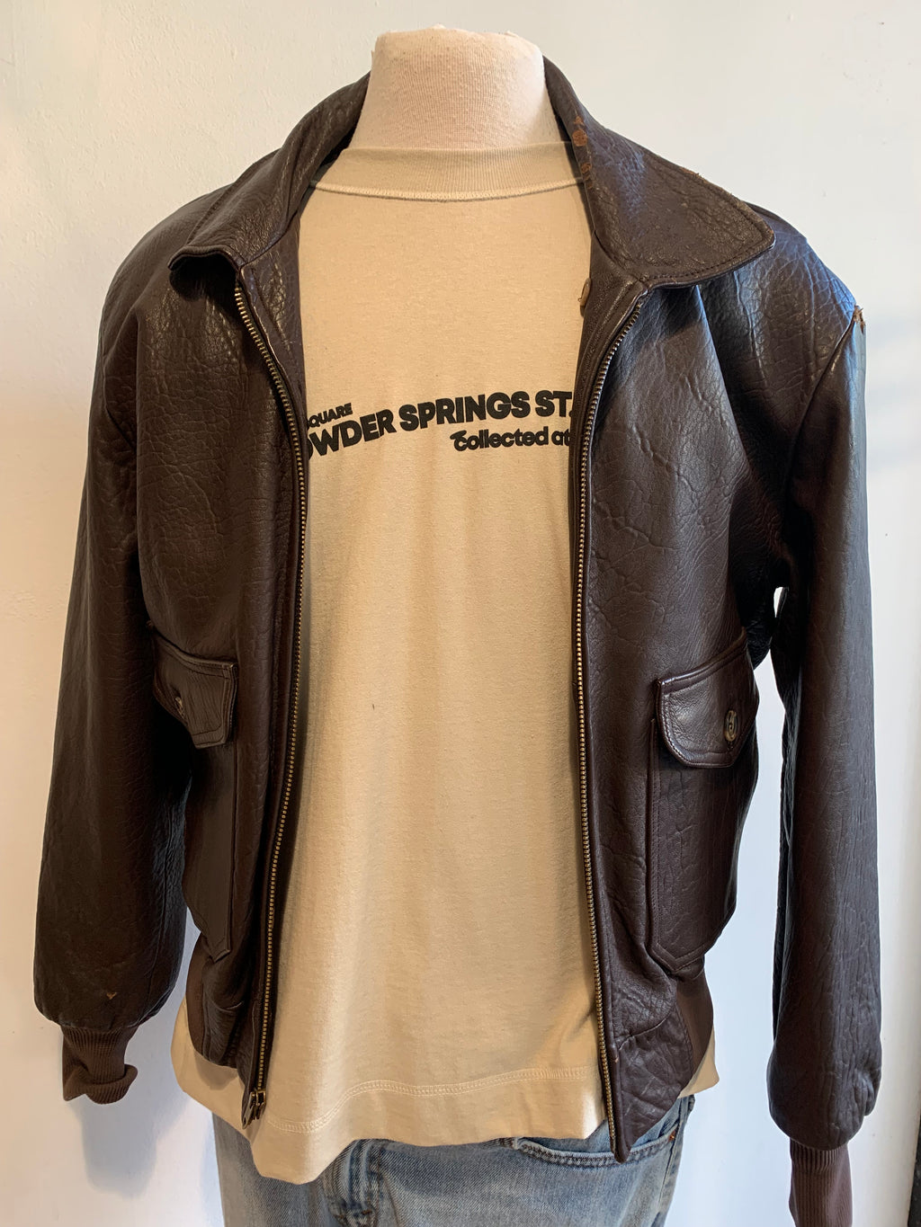80’s Beau-Geste Leather Bomber