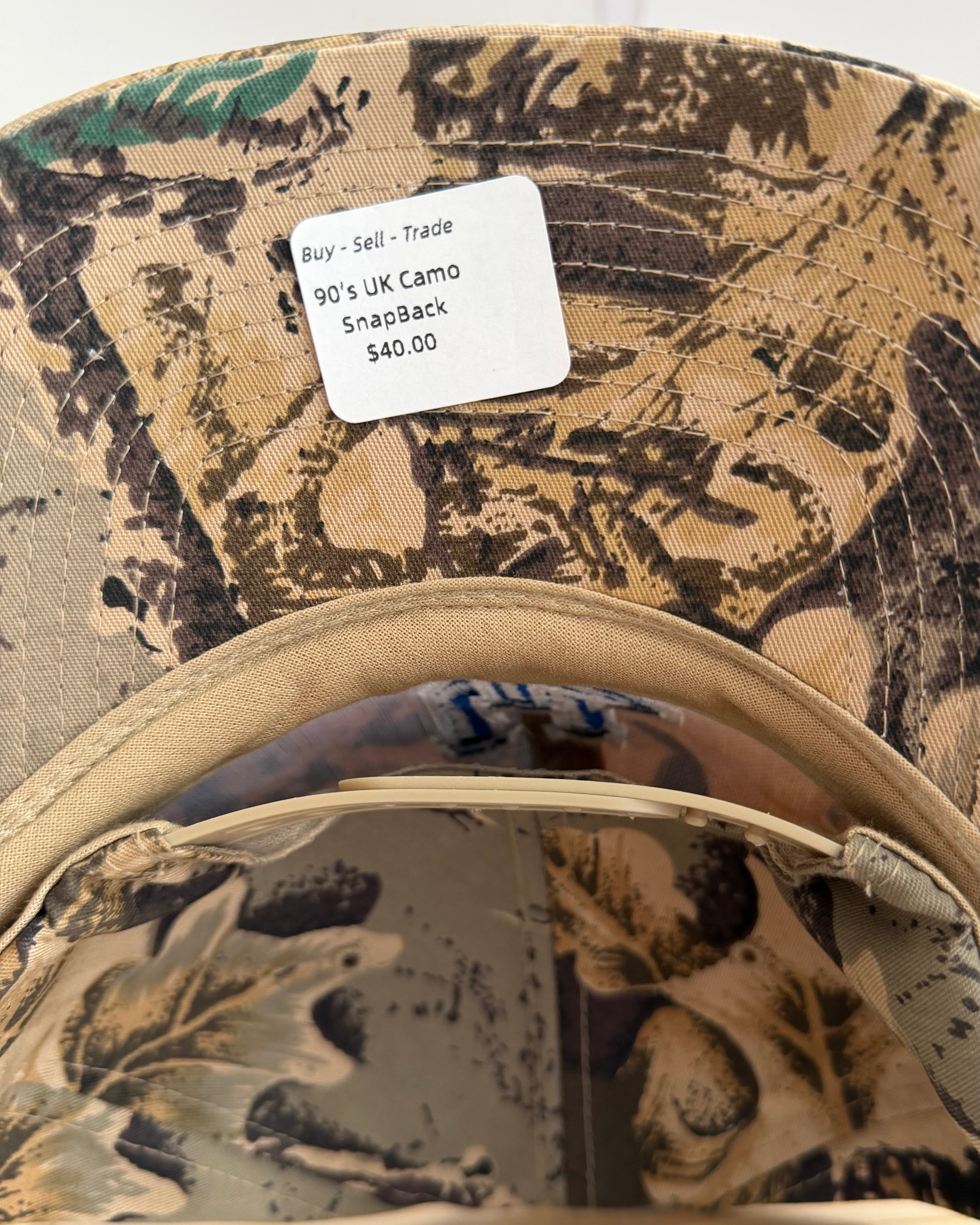 90s UK Camo Snapback