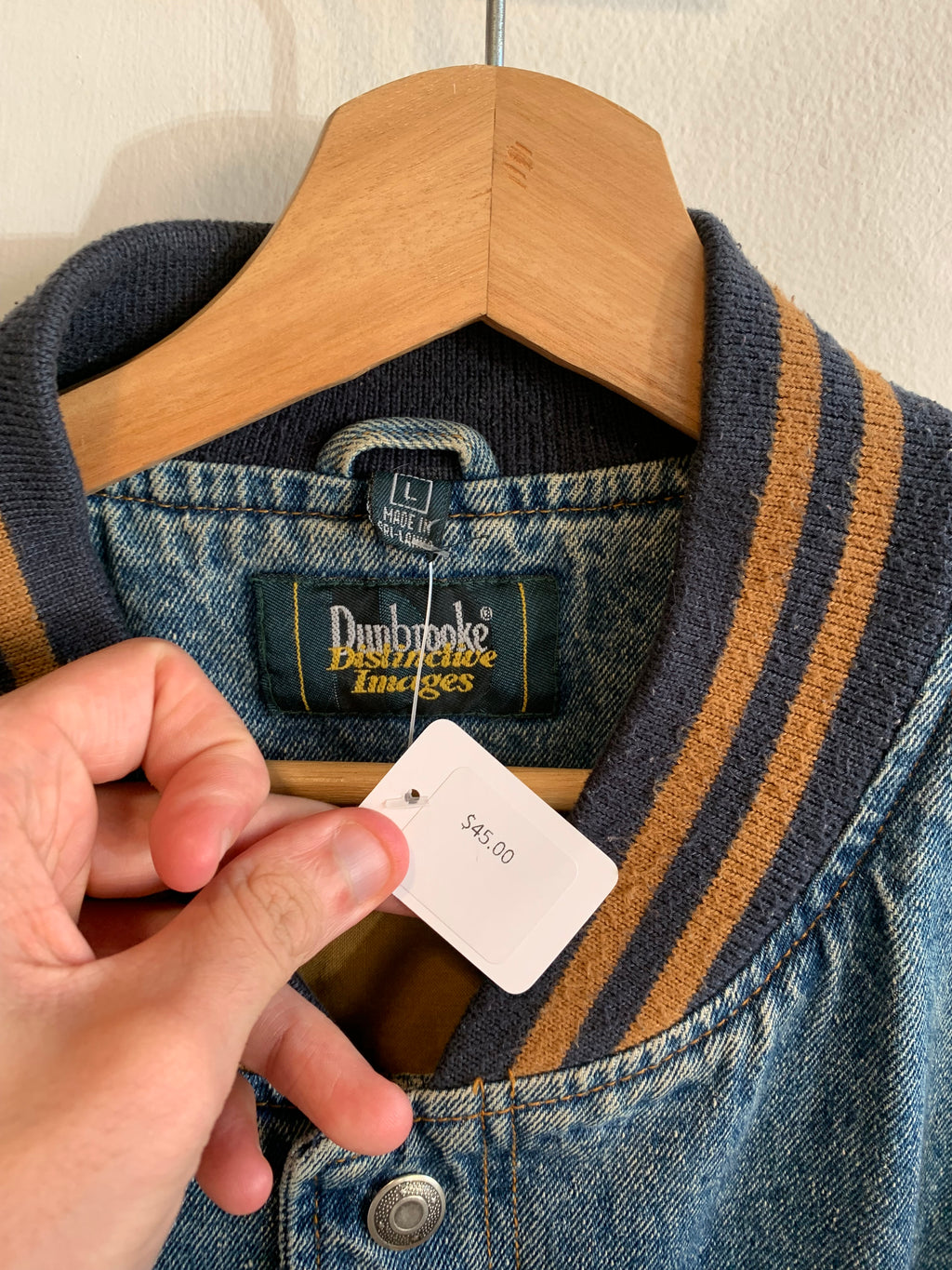 Vinatge Denim And Khaki Jacket