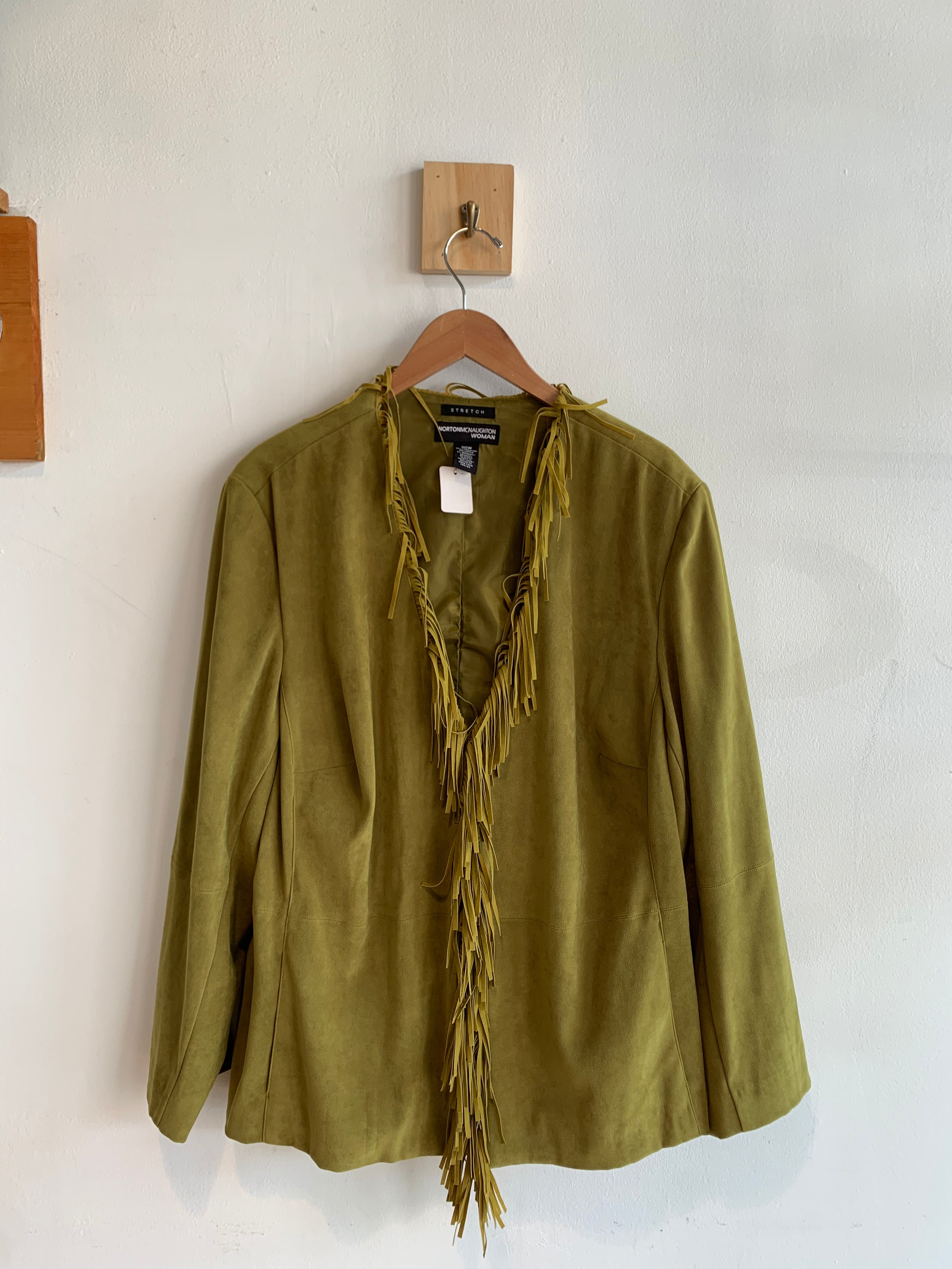 Womans Norton McNaughton Faux Suede Jacket
