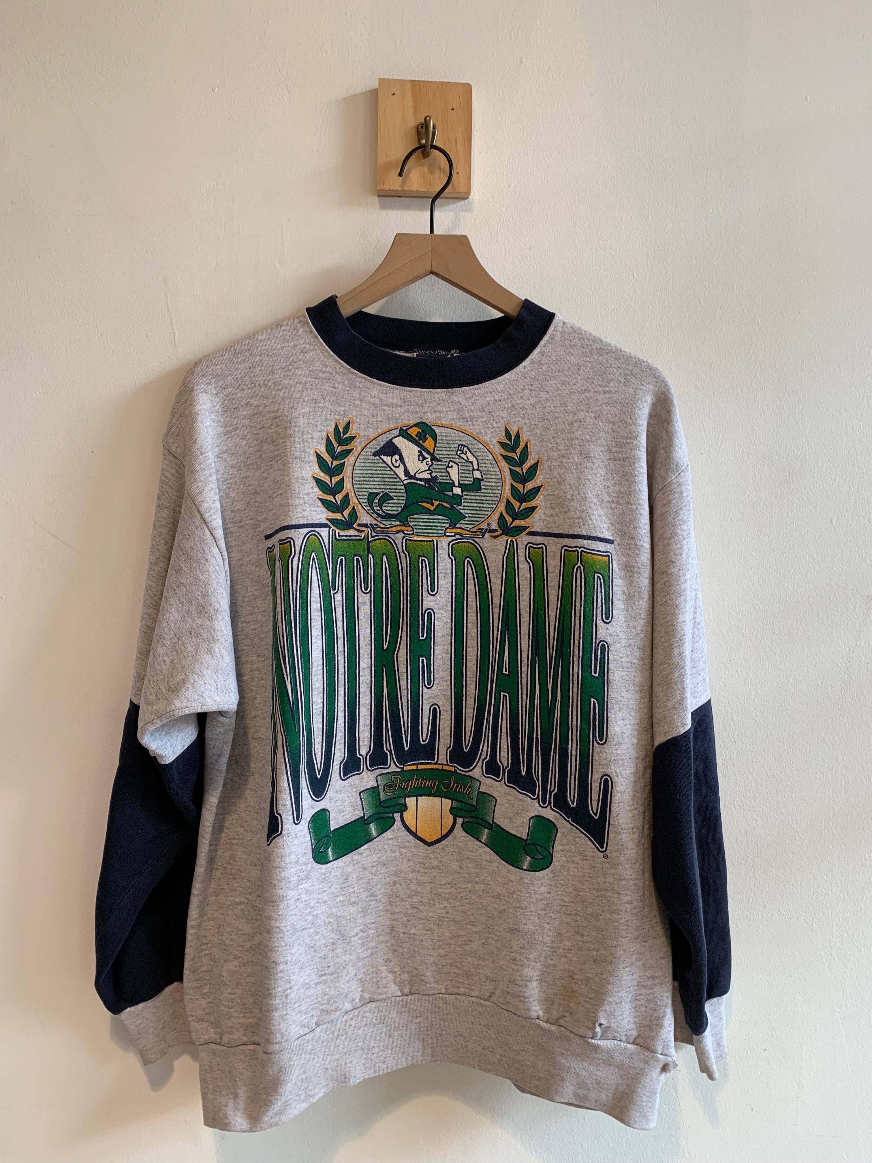 Vintage Red Oak Irish NOTRE DAME Crewneck Sweatshirt