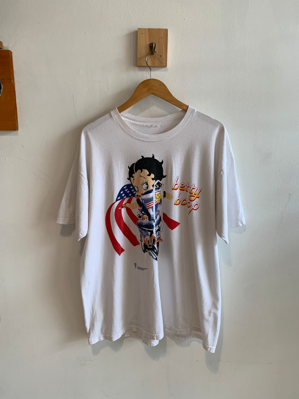 Vintage Betty Boop Biker USA Tee