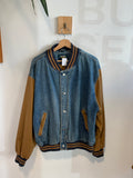 Vinatge Denim And Khaki Jacket
