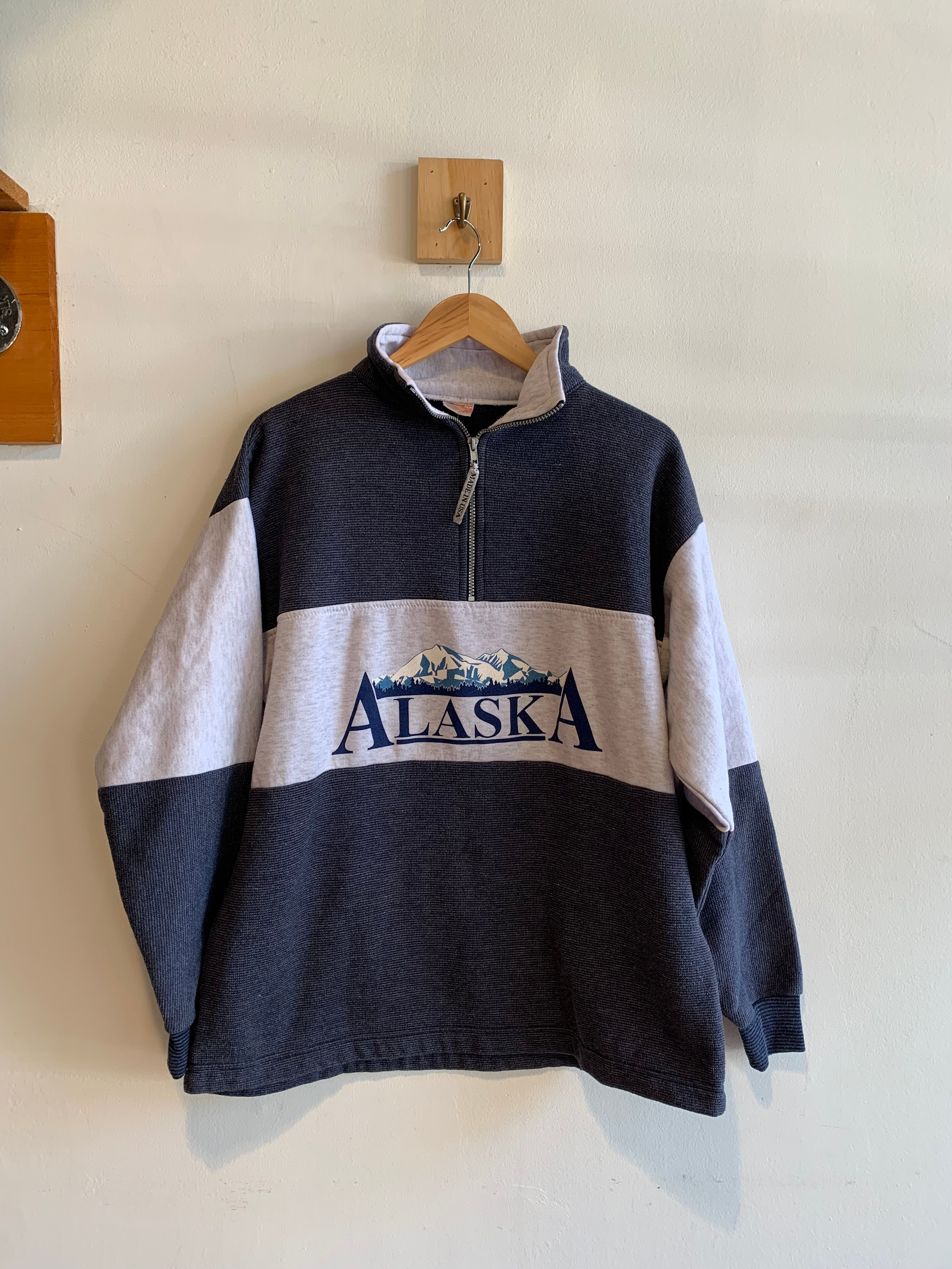 Vintage Alaska Quarter Zip Sweatshirt