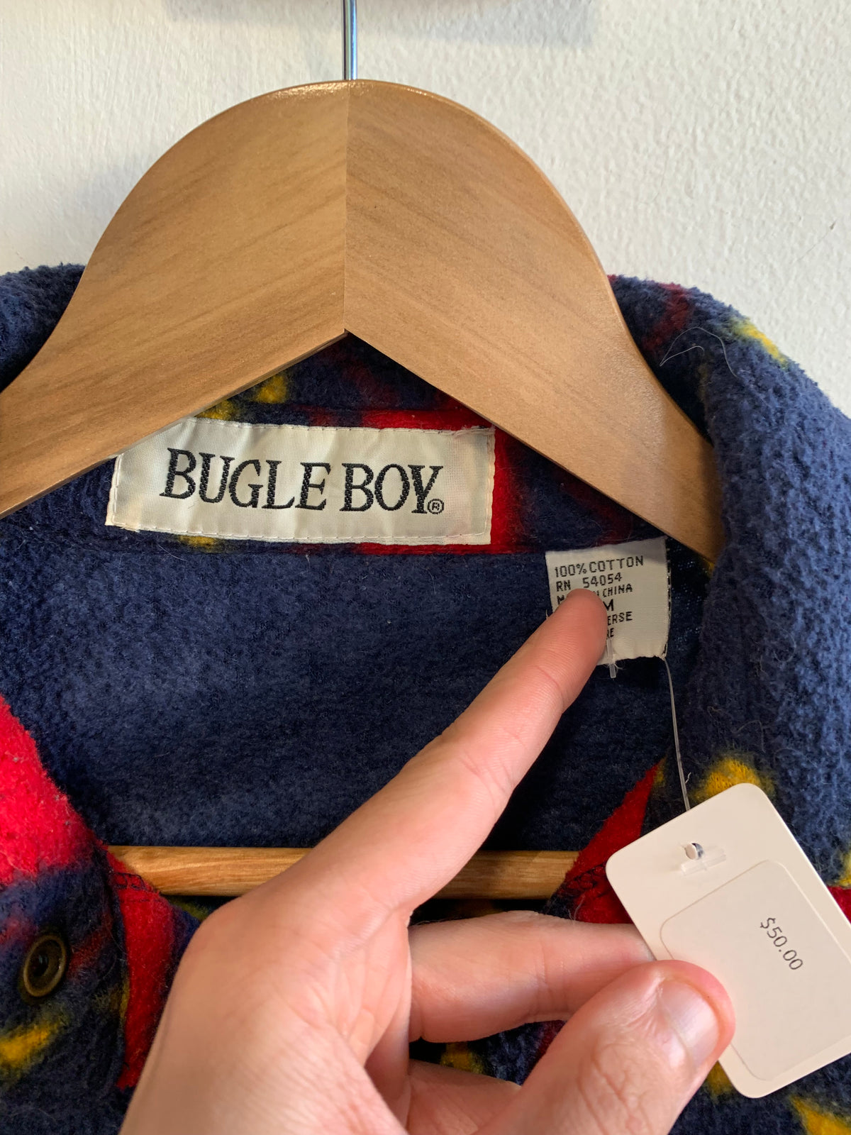 Bugle Boy Fleece Button Up Shirt