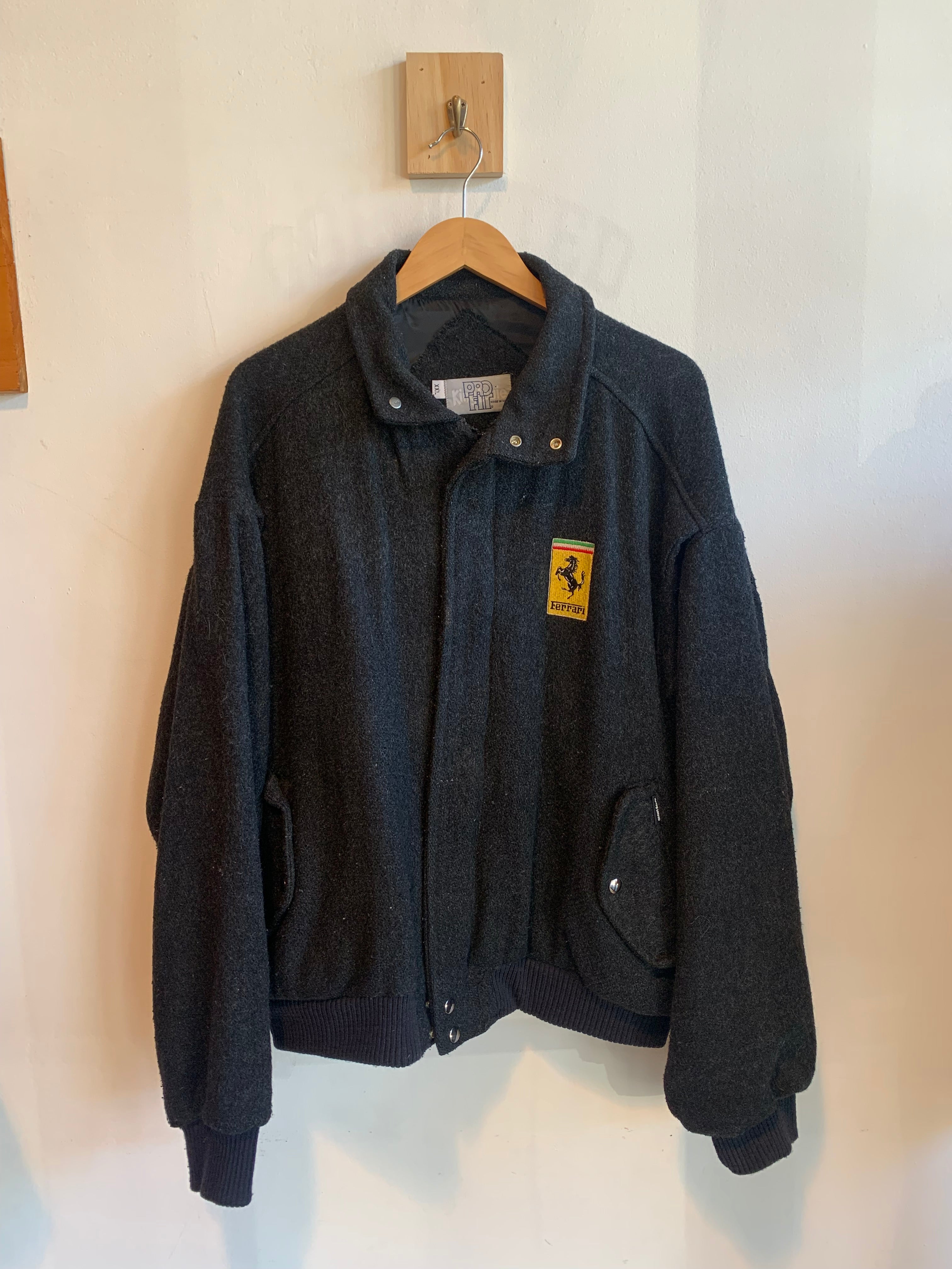 Vintage Ferrari Wool Bomber Jacket