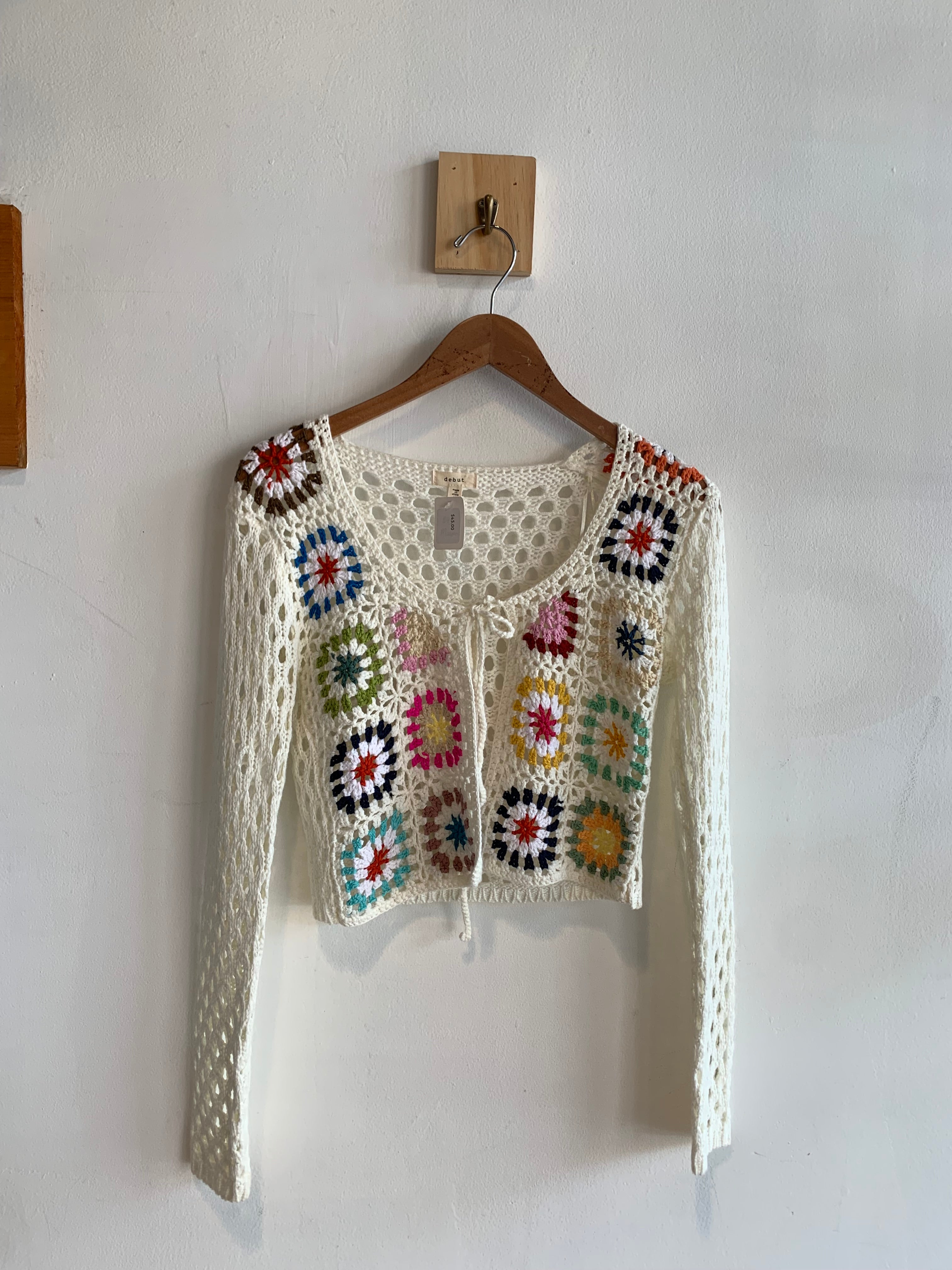 Womans Vintage Dreamers Crochet Cardigan