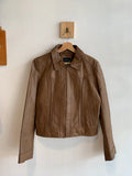 Womans Vintage Moda International Leather Jacket