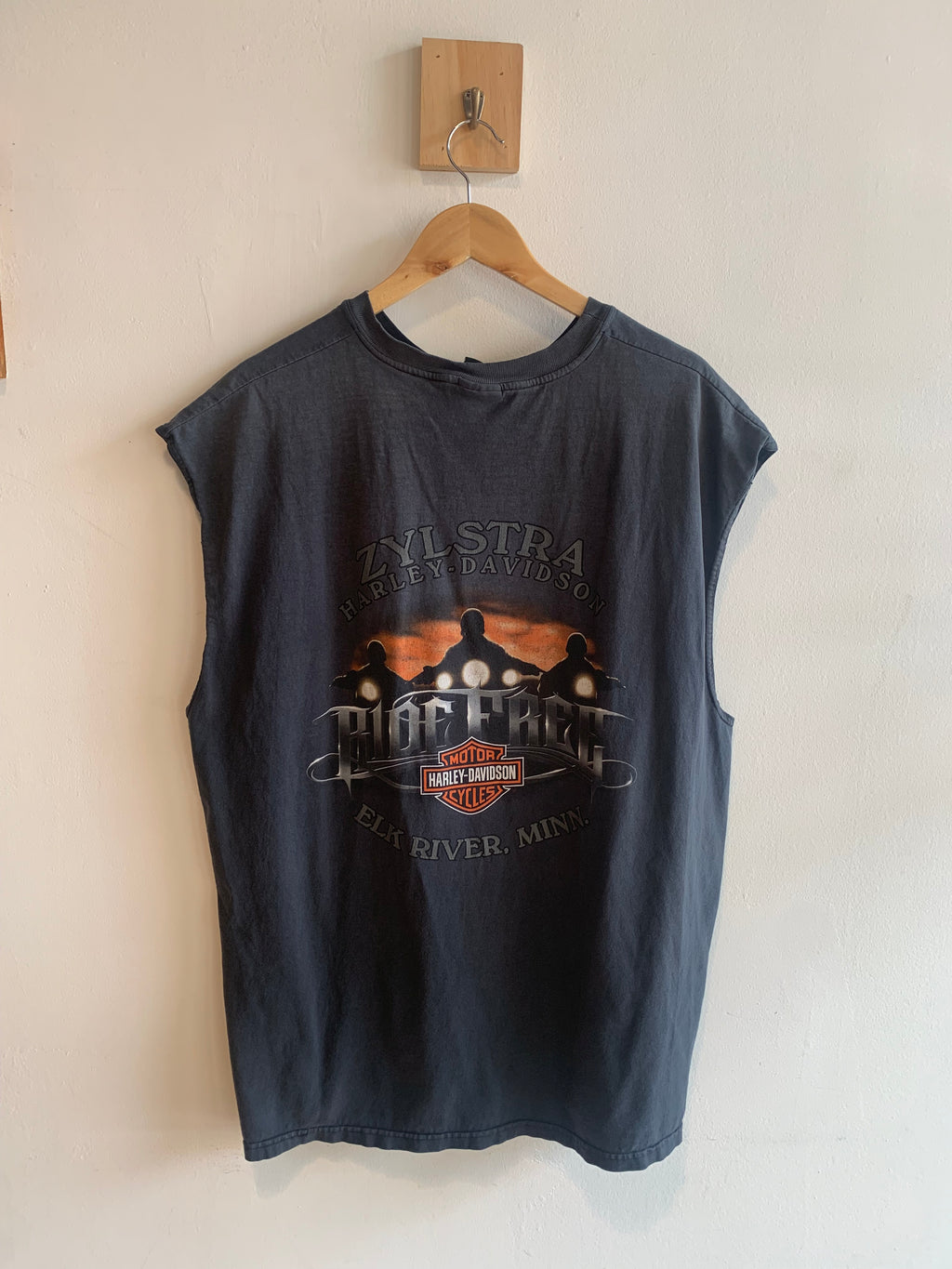 Vintage Harley Davidson Cut Off Tee