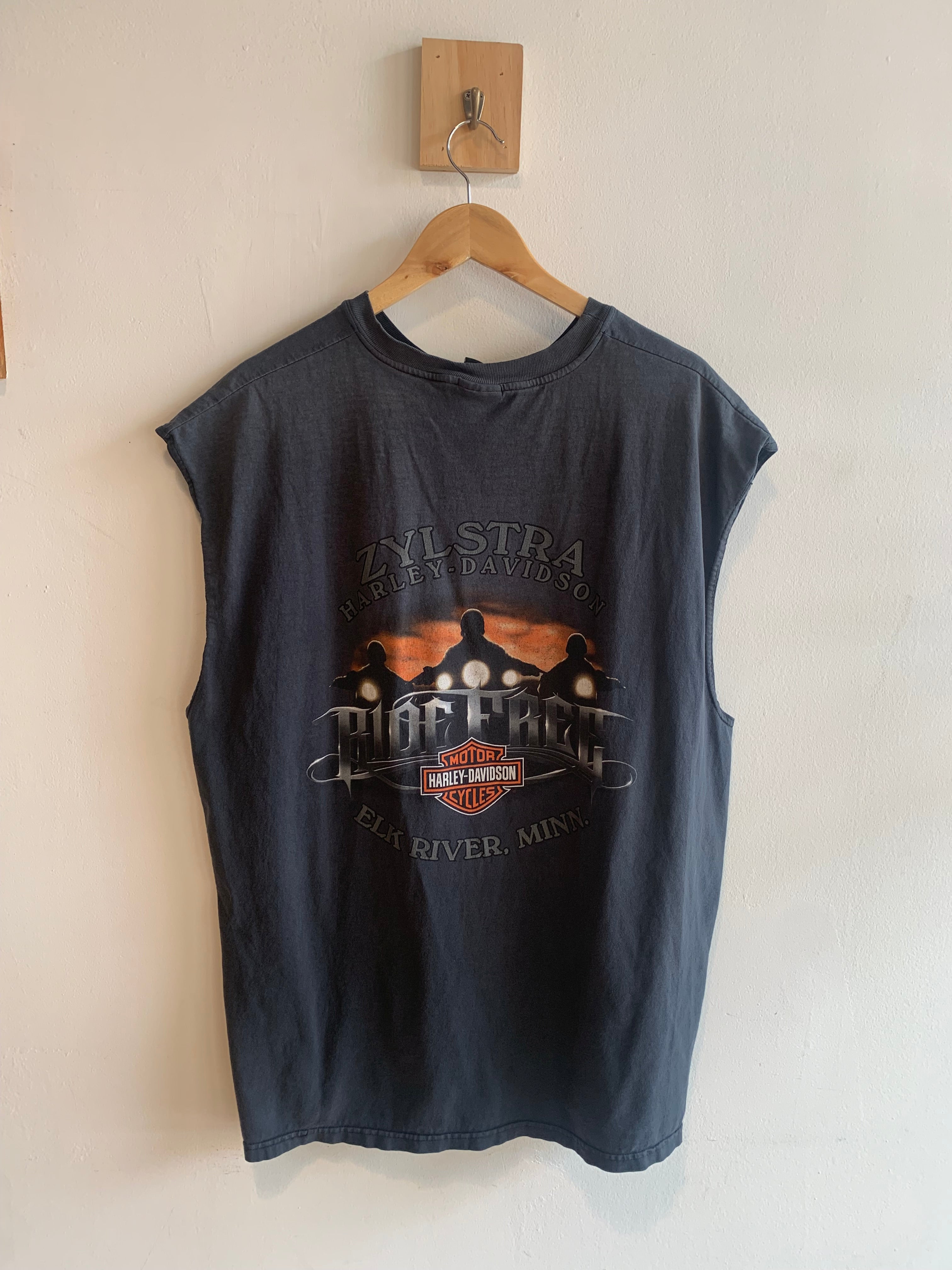 Vintage Harley Davidson Cut Off Tee